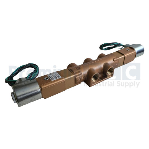 NEW VERSA VXX-4523-A120 4-Way / 3-Position V-SERIES PNEUMATIC AIR VALVE 120VAC