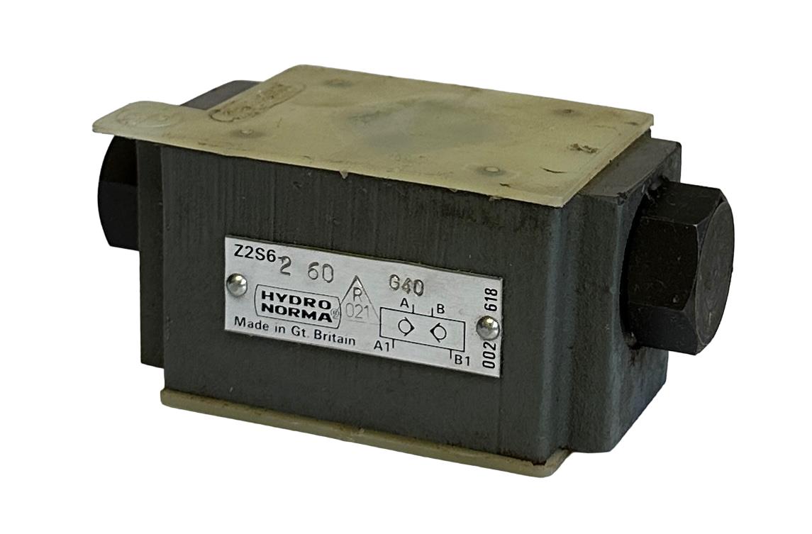 NEW HYDRONORMA Z2S6-260G40 / Z2S6-260 RELEASABLE CHECK VALVE LEAKAGE-FREE