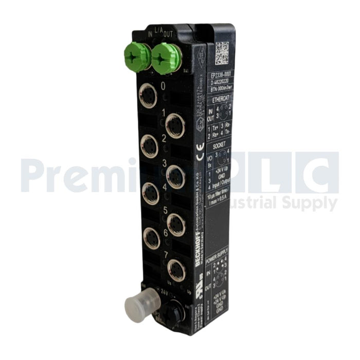 BECKHOFF EP2338-0001 EtherCAT BOX 8-CHANNEL DIGITAL I/O MODULE 24VDC NEW