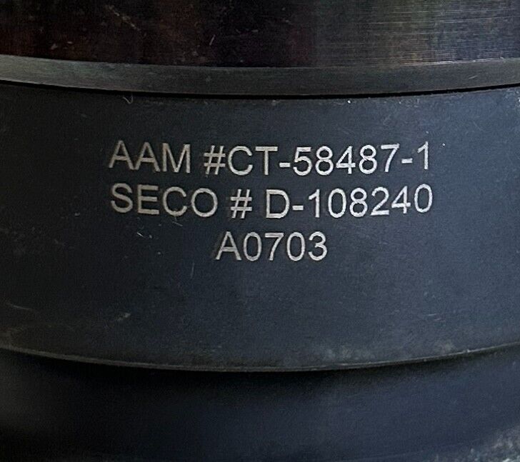 NEW SECO AAM D-108147A / CT-62025-1 CARBIDE CUTTING MILL D-108240 / CT-58487-1