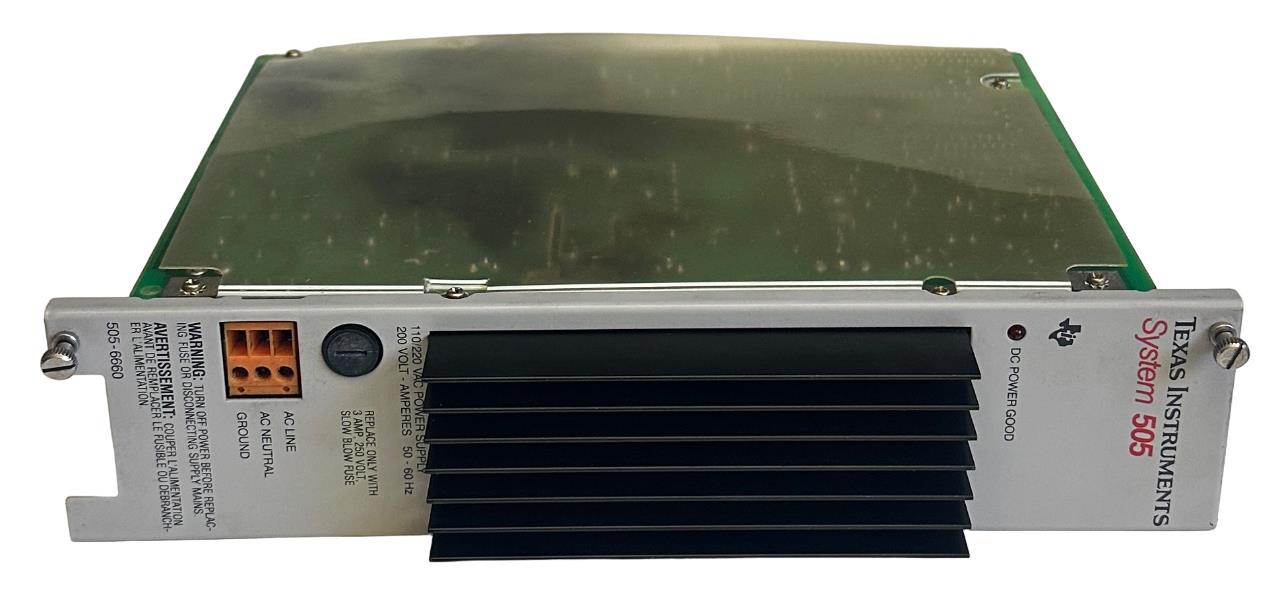 TEXAS INSTRUMENTS MODEL 505-6660 / 5056660 System 505 POWER SUPPLY 110/220VAC