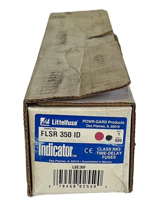 NEW LITTELFUSE FLSR 350 ID / FLSR350ID TIME DELAY FUSE W/ INDICATOR 75-600V 350A