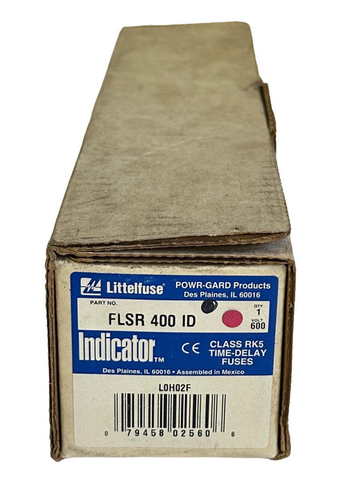 NEW LITTELFUSE FLSR 400 ID / FLSR400ID TIME DELAY FUSE W/ INDICATOR 75-600V 400A