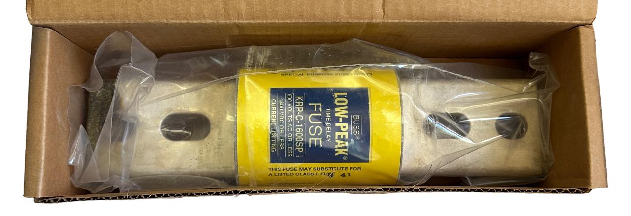 NEW COOPER BUSSMANN KRP-C-1600SP / KRPC1600SP HI-CAP LOW-PEAK FUSE 600VAC/300VDC