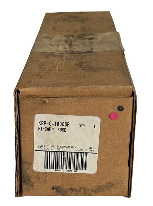 NEW COOPER BUSSMANN KRP-C-1600SP / KRPC1600SP HI-CAP LOW-PEAK FUSE 600VAC/300VDC