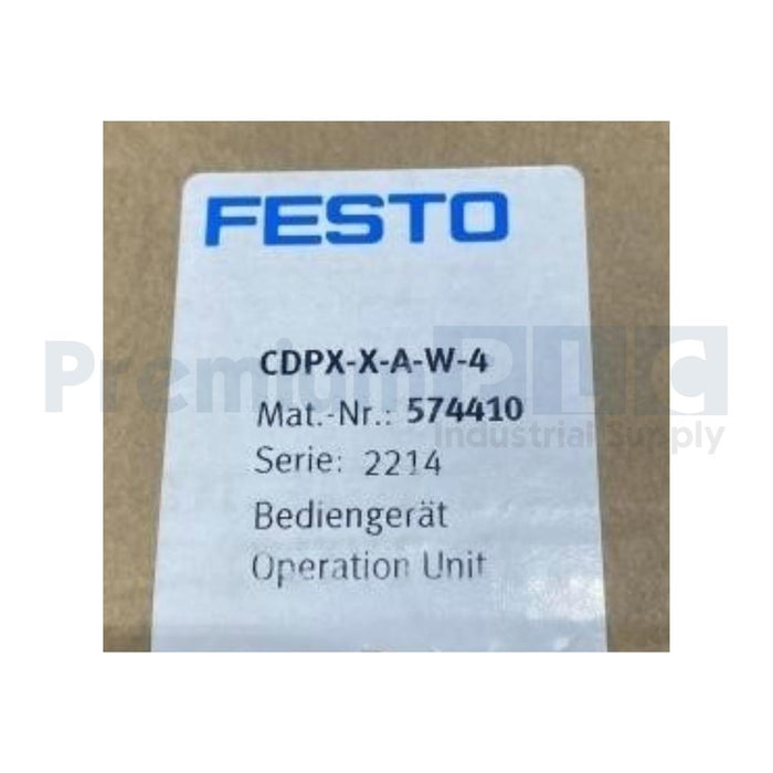 NEW FESTO CDPX-X-A-W-4 (574410) OPERATOR UNIT HMI 4" TOUCH DISPLAY CDPXXAW4