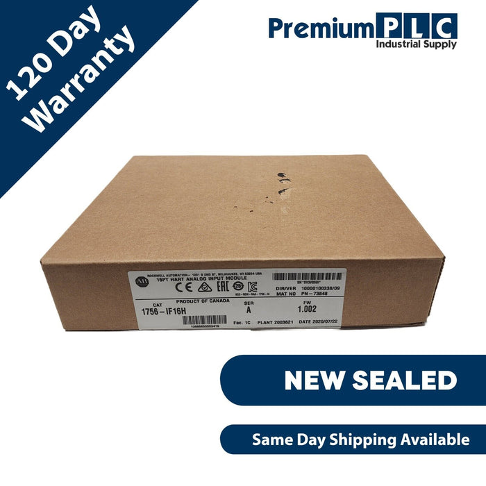 NEW ALLEN BRADLEY 1756-IF16H /A 16PT HART ANALOG INPUT MODULE 1756IF16H NSFS