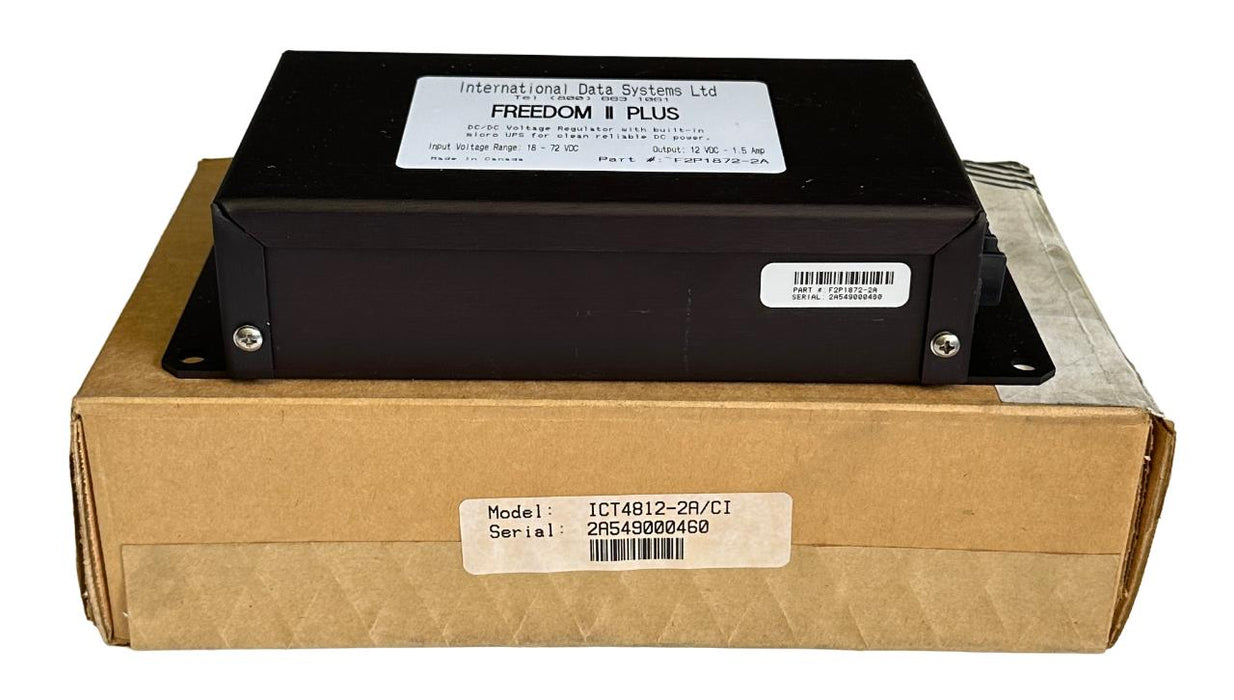 NEW ICT INTERNATIONAL DATA SYSTEMS F2P1872-2A / ICT4812-2A/CI FREEDOM II DC/DC