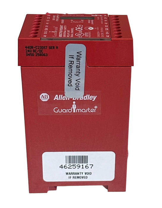 ALLEN BRADLEY 440R-C23017 /A Guardmaster MINOTAUR MSR6R/T SAFETY RELAY 24V AC/DC