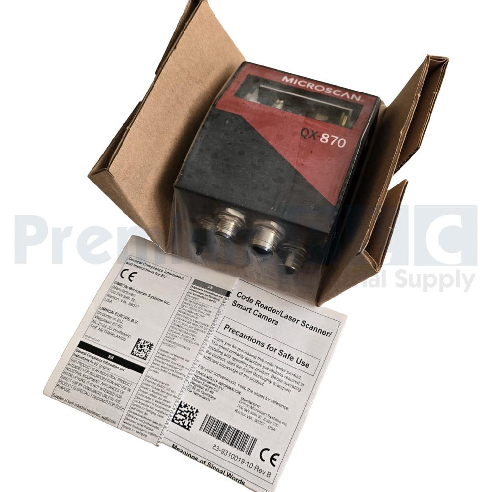 OMRON MICROSCAN FIS-0870-1005G REV. P QX-870 BARCODE SCANNER FIS08701005G NSNP