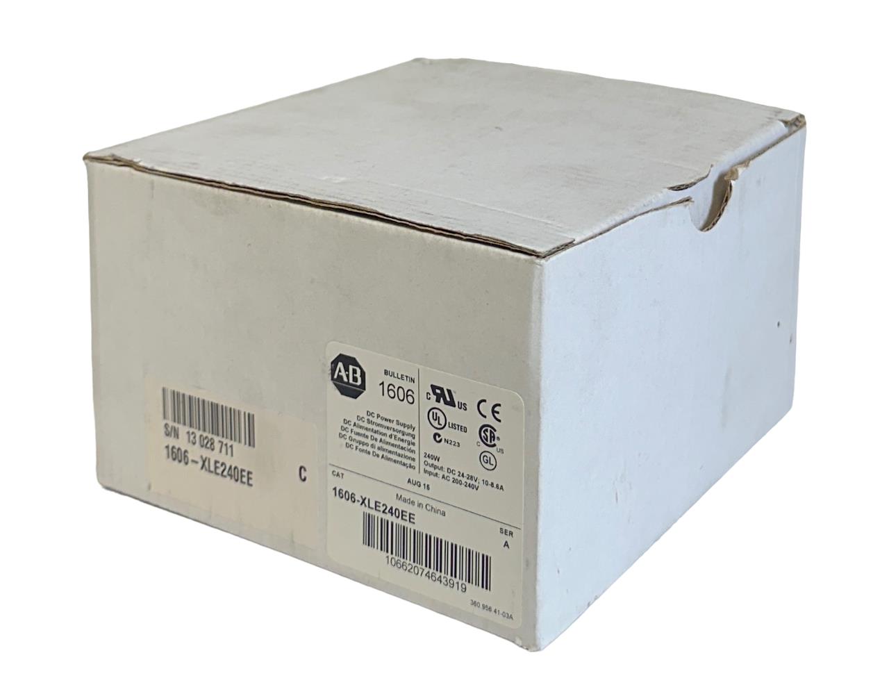 NEW ALLEN BRADLEY 1606-XLE240EE /A BULLETIN 1606 DC POWER SUPPLY 240W NSMP