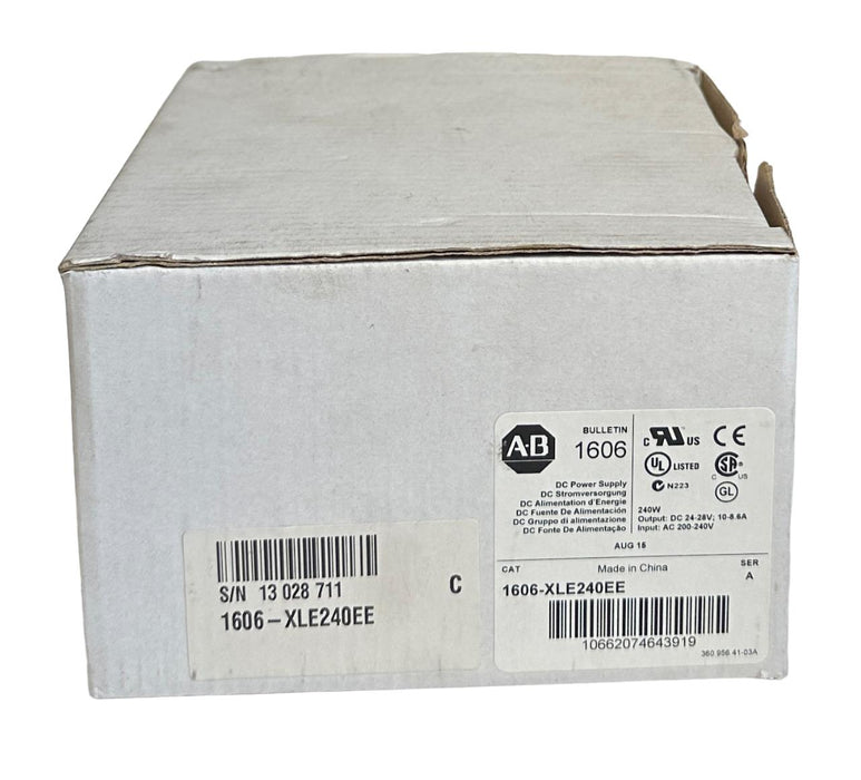 NEW ALLEN BRADLEY 1606-XLE240EE /A BULLETIN 1606 DC POWER SUPPLY 240W NSMP