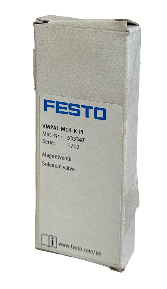 NEW FESTO VMPA1-M1H-K-PI / 533347 ELECTRIC SOLENOID VALVE 3-10BAR 24VDC NSMP