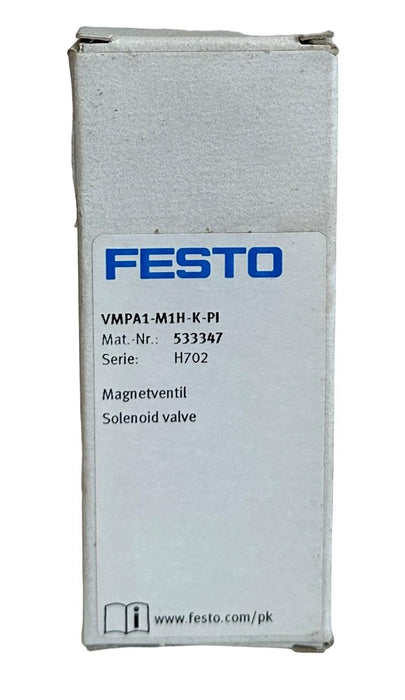 NEW FESTO VMPA1-M1H-K-PI / 533347 ELECTRIC SOLENOID VALVE 3-10BAR 24VDC NSMP