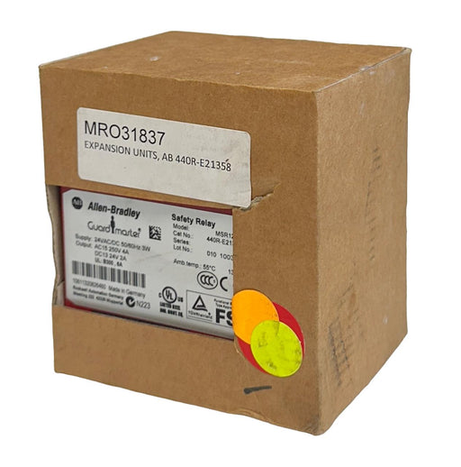 NEW ALLEN BRADLEY 440R-E21358 /A MSR122E Guardmaster SAFETY RELAY 24V AC/DC NSMP