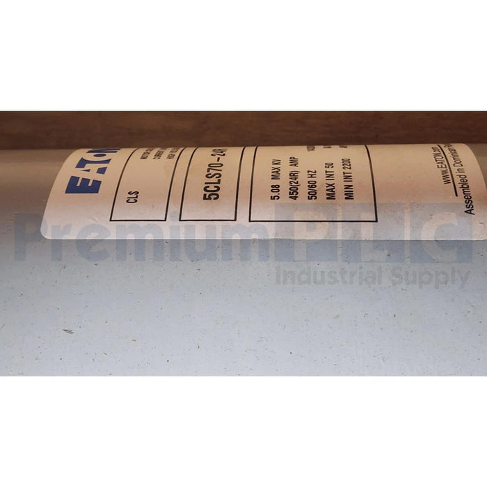 NEW EATON CUTLER-HAMMER BUSSMANN 5CLS70-24R 5.08KV 24R CLS70 DOUBLE BARREL FUSE