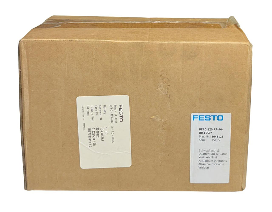 NEW FESTO DFPD-120-RP-90-RD-F0507 / 8048123 QUARTER TURN ACTUATOR ISO 5211 NSFP