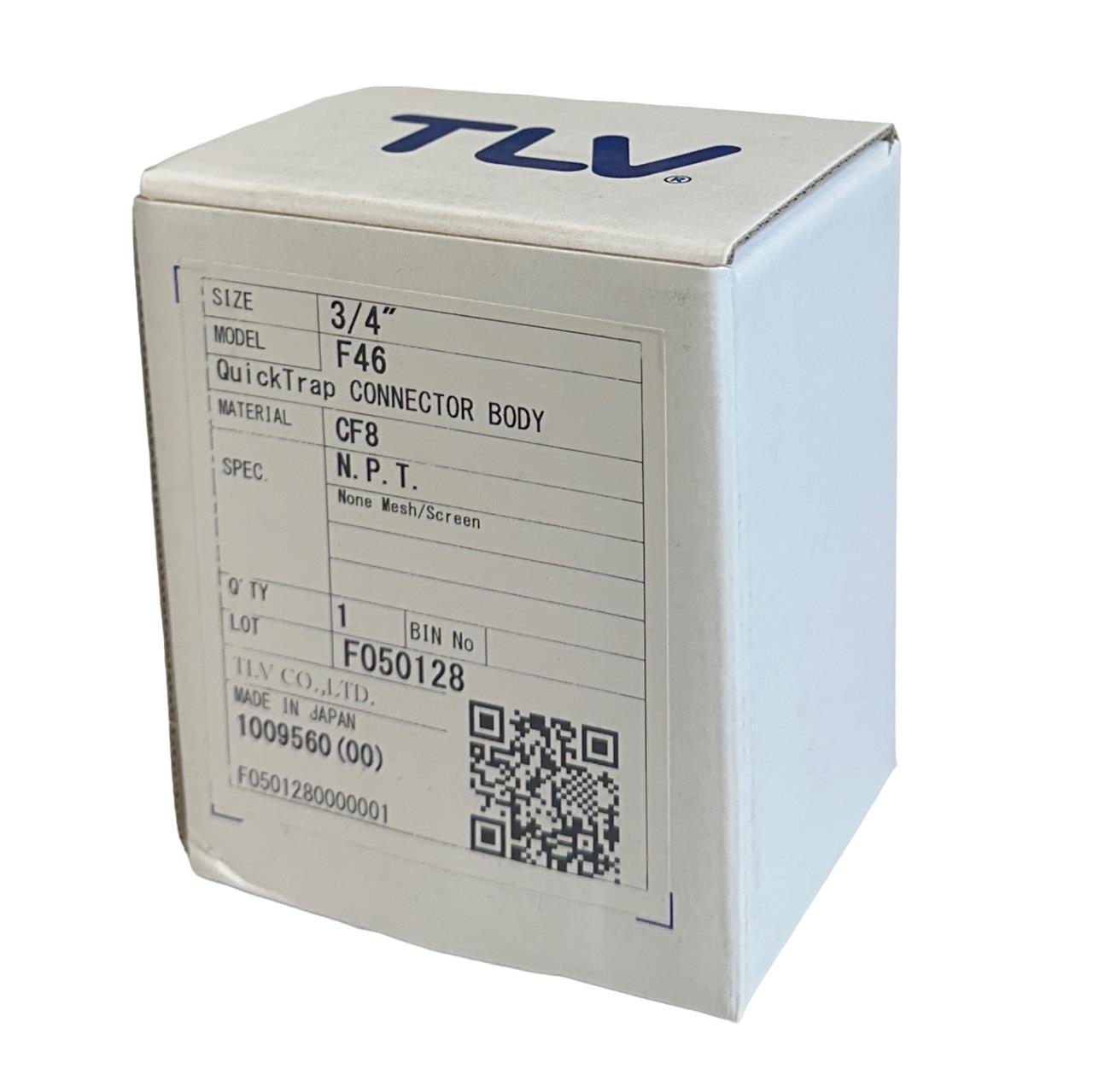 NEW TLV F46 / 1009560 3/4'' QuickTrap CONNECTOR BODY CF8 NPT NSMP
