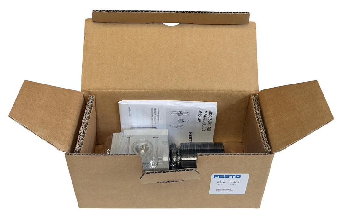 NEW FESTO MS4-LR-1/4-D7-AS / 529419 PRESSURE REGULATOR 1/4'' NPT NSMP