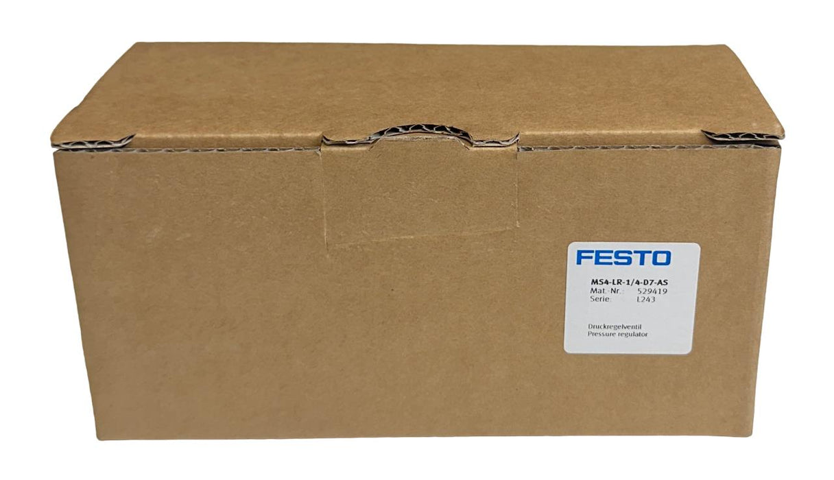 NEW FESTO MS4-LR-1/4-D7-AS / 529419 PRESSURE REGULATOR 1/4'' NPT NSMP