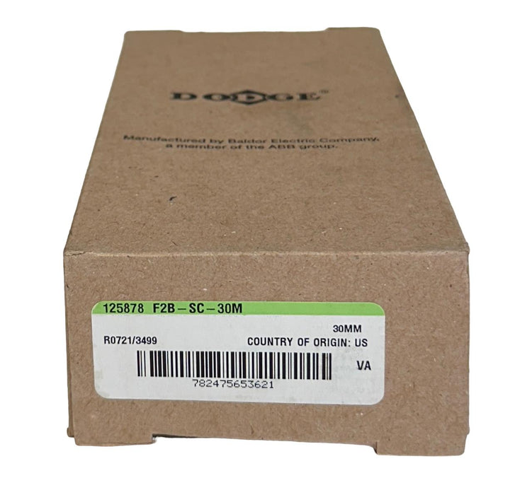 NEW DODGE F2B-SC-30M / 125878 FLANGE-MOUNT BALL BEARING 30mm NSMP
