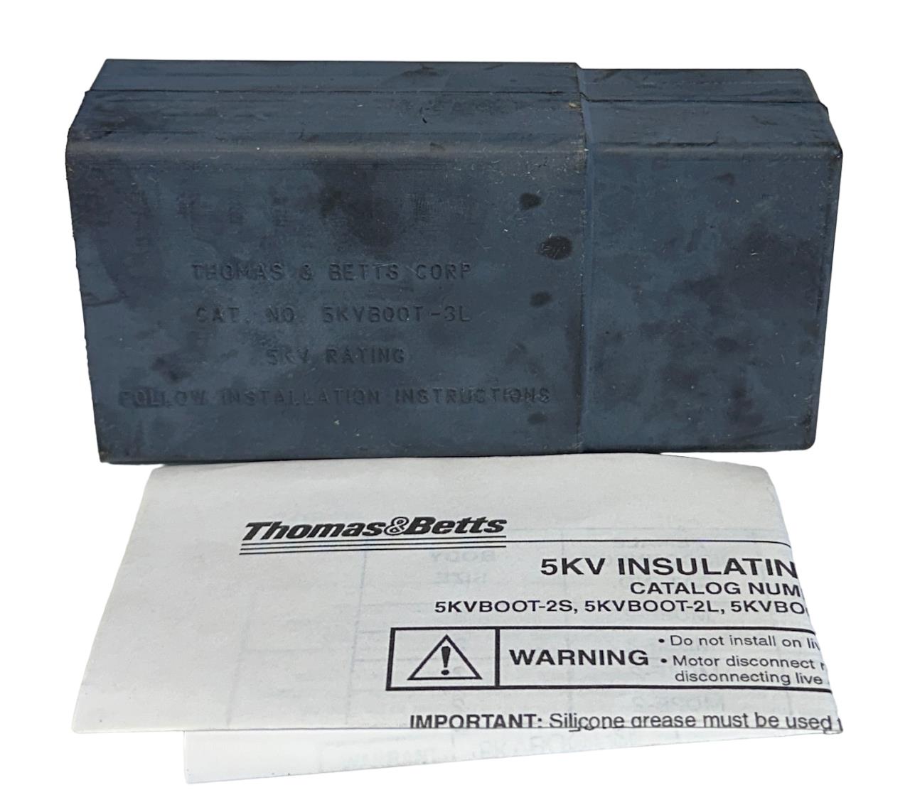 NEW THOMAS & BETTS 5KVBOOT-3L / 5KVBOOT3L 5KV INSULATING BOOT PIGTAIL CONNECTOR