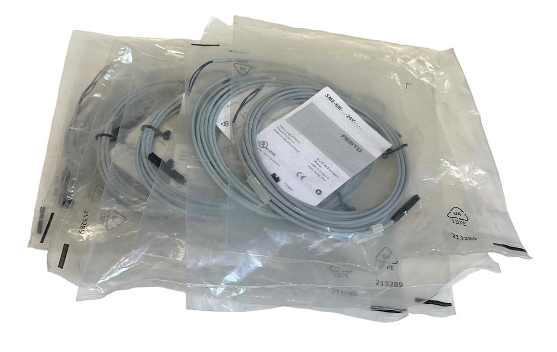 7 NEW FESTO SME-8M-DS-24V-K2.5-OE / 543862 PROXIMITY SWITCHES 24VDC 2.5M NSFS