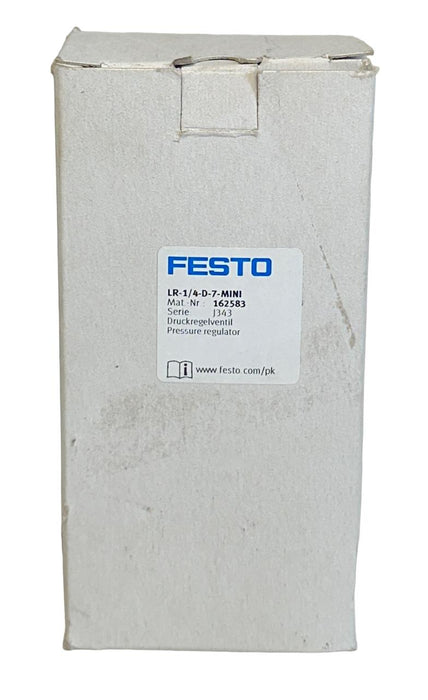 NEW FESTO LR-1/4-D-7-MINI / 162583 PRESSURE REGULATOR 7BAR 105PSI 0.7MPa NSMP