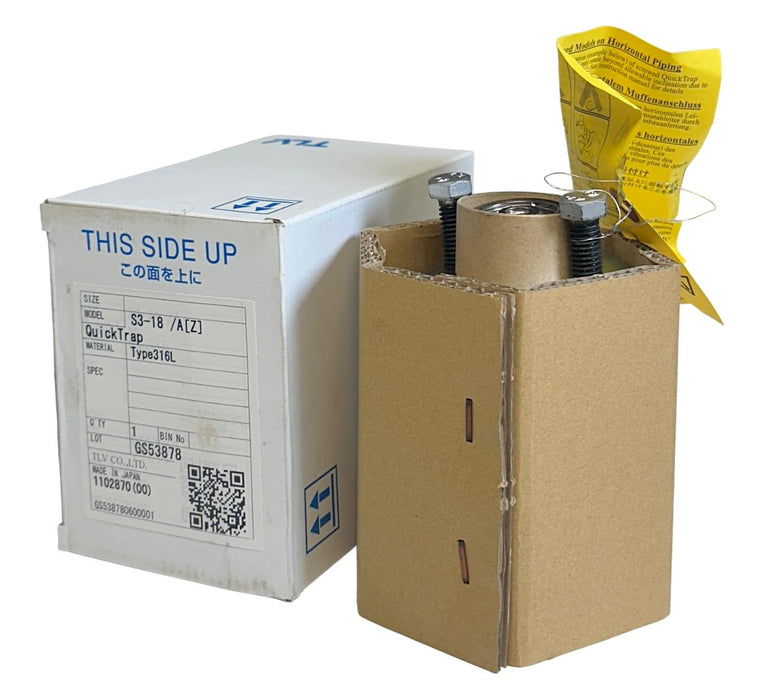 NEW TLV S3-18/A(Z) / S318AZ QuickTrap TYPE 316L STEAM TRAP 345PSIG 250PSI NSMP