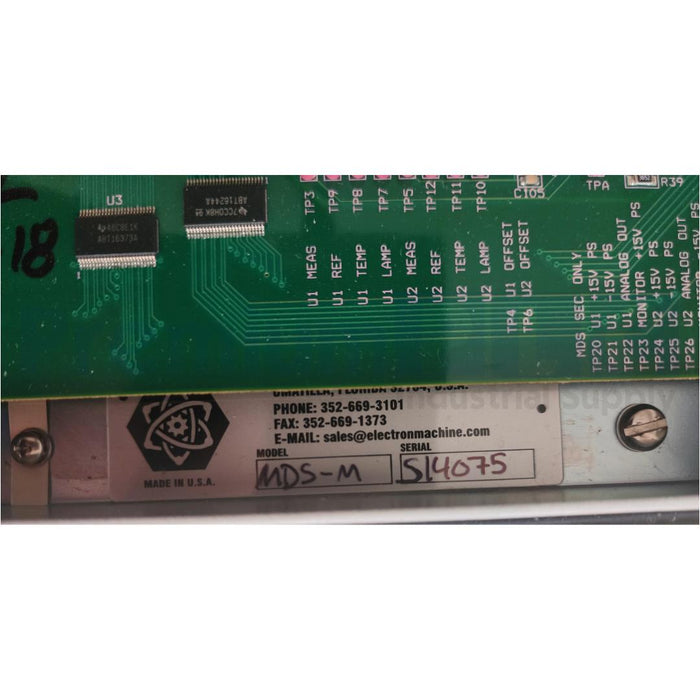 NEW ELECTRON MACHINE CORPORATION MDS-M HYBRID-DIGITAL REFRACTOMETER MONITOR DOOR