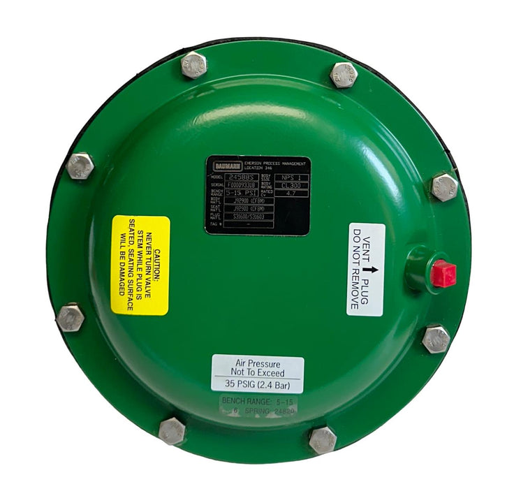 NEW FISHER BAUMANN MODEL 24588S STAINLESS CONTROL VALVE 1'' NPS 1 5-15PSI NSNP