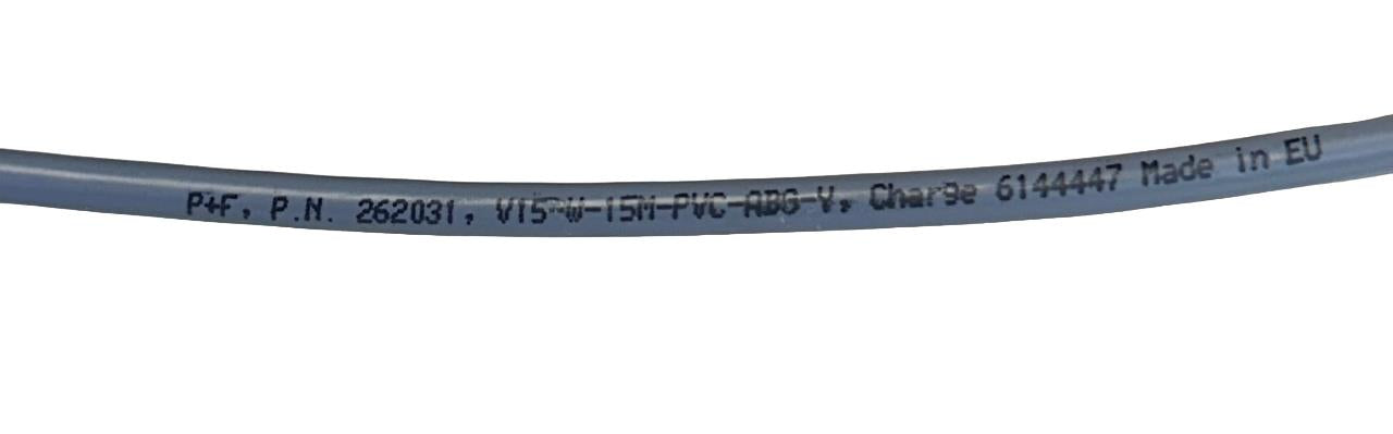 NEW PEPPERL+FUCHS V15-W-15M-PVC-ABG-Y / 262031 CORDSET 15M NSNP