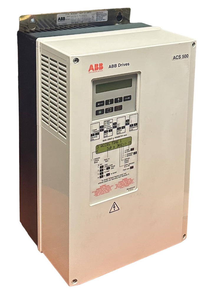 ABB ACS501-007-2-00P2  / ACS501007200P2 ACS 500 AC DRIVE 7.5/10HP 208-240VAC 3PH