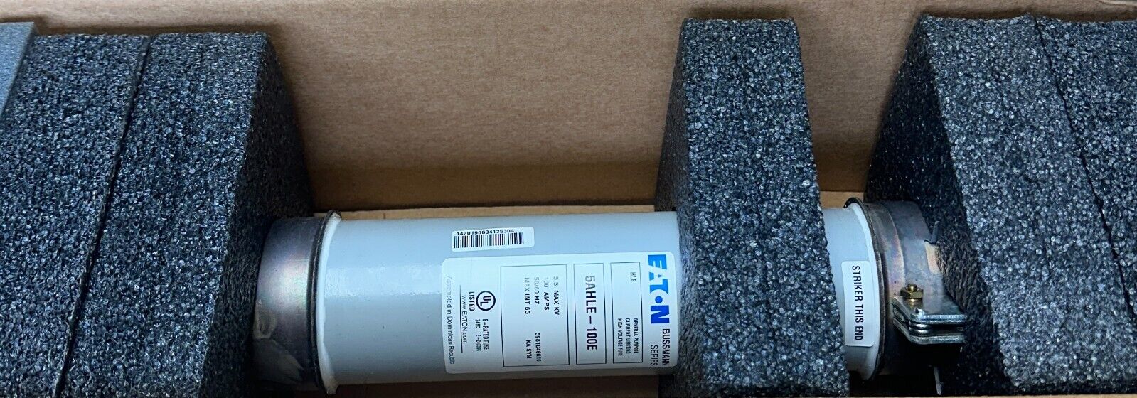NEW EATON 5AHLE-100E / 5981C46G10 BUSSMANN SERIES LIMITING FUSE 5.5kV 100A NSMP