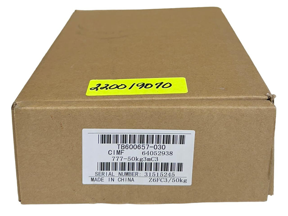 HBM METTLER TOLEDO TB600657-030 MODEL 777 LOAD CELL 777-50kg3mC3 Z6FC3/50kg NSMP