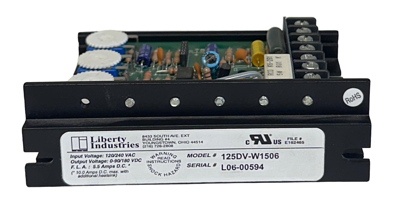 LIBERTY INDUSTRIES 125DV-W1506 / 125DVW1506 MOTOR DRIVE CONTROL 120/240VAC NSNP