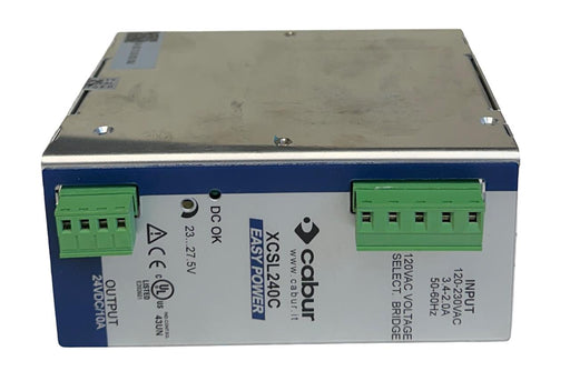 CABUR XCSL240C / CSL240C SWITCHING POWER SUPPLY 120-230VAC IN 24VDC OUT 10A NSNP