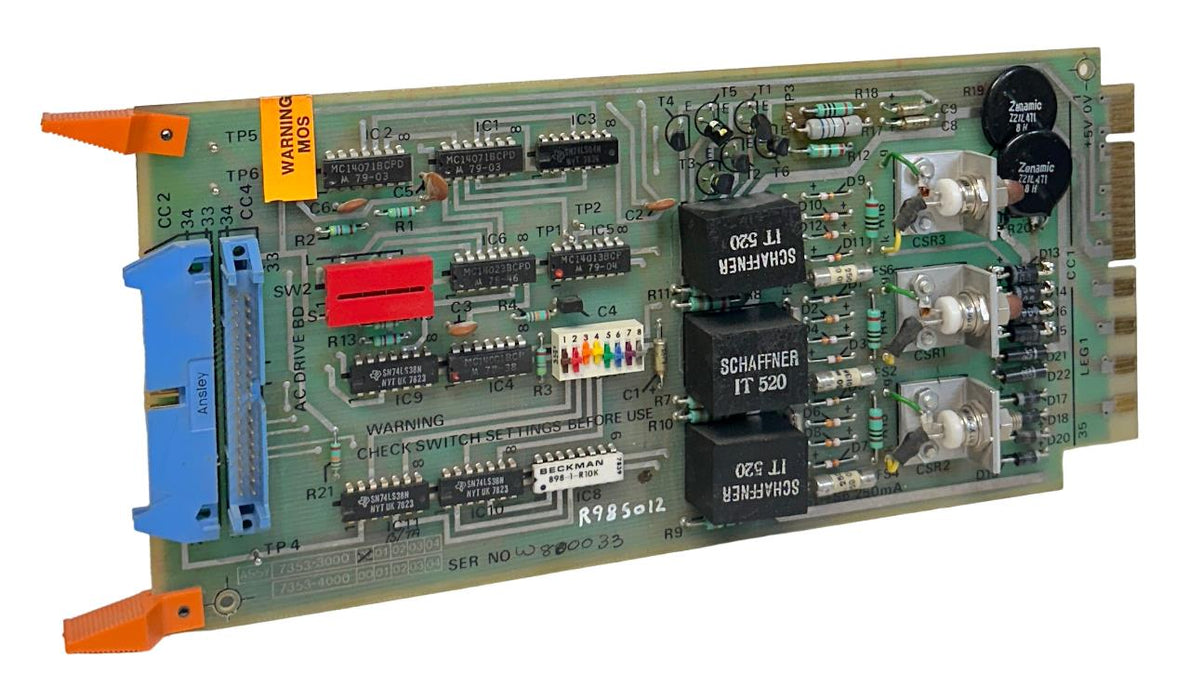 CROSFIELD ELECTRONICS 7353-3000 / 7353-4001 CONTROL BOARD USNP