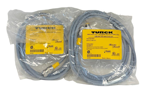 2 TURCK VBRS 4.4-2PKG 3M-3/3 / U0971-77 SPLITTER CORDSETS 3M NSMP