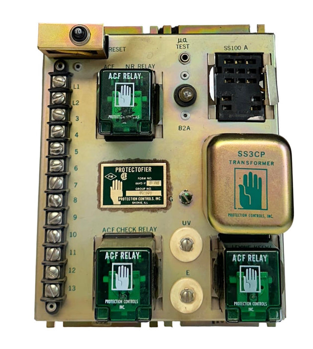 PROTECTION CONTROLS 6642-VBNR / 6642VBNR PROTECTOFIER FLAME MONITOR 117VAC USNP