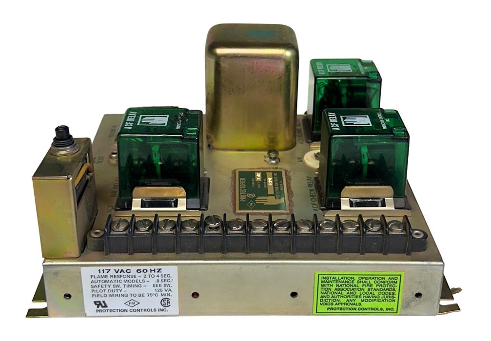 PROTECTION CONTROLS 6642-VBNR / 6642VBNR PROTECTOFIER FLAME MONITOR 117VAC USNP