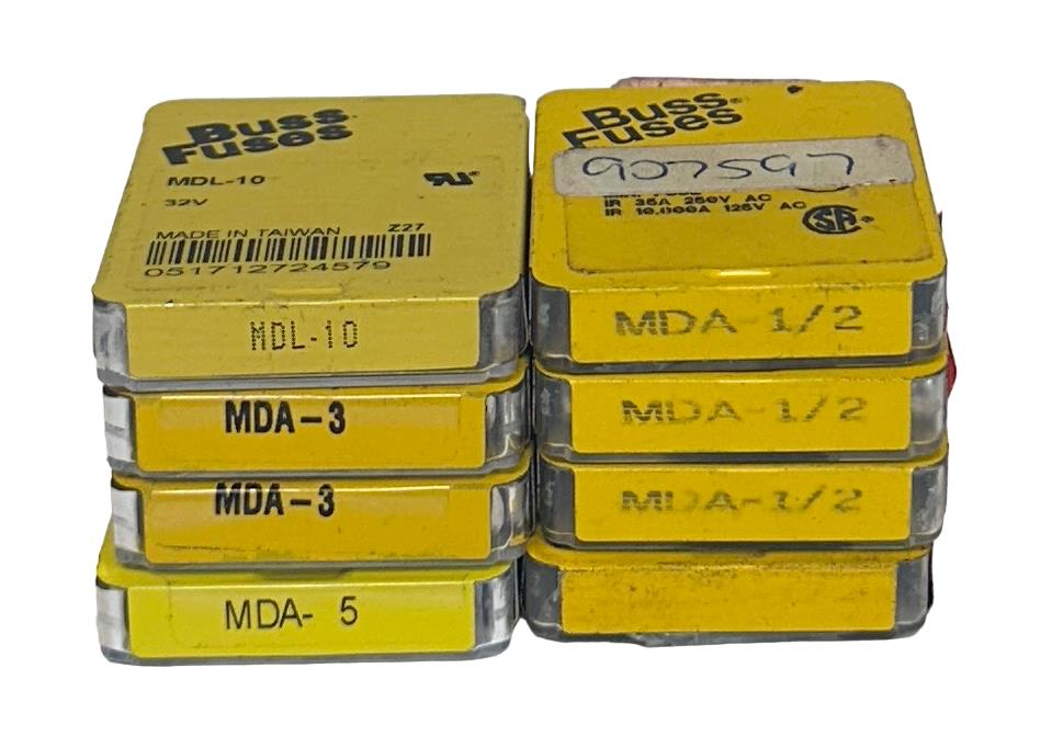 37 COOPER BUSSMANN MDA-1/2 / MDA-3 / MDA-5 / MDL-10 MINI FUSES NSMP