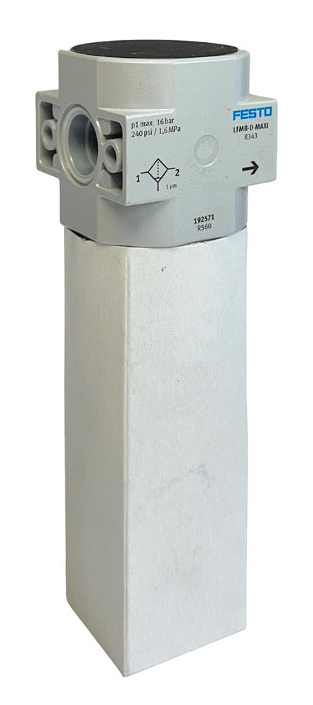 FESTO LFMB-D-MAXI / 192571 / LFMBP-D-MAXI PNEUMATIC FINE FIBER FILTER NSNP