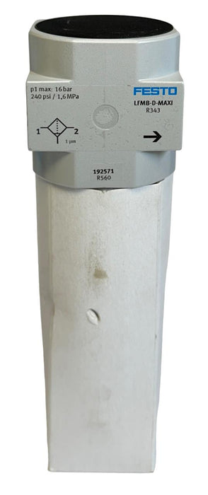 FESTO LFMB-D-MAXI / 192571 / LFMBP-D-MAXI PNEUMATIC FINE FIBER FILTER NSNP