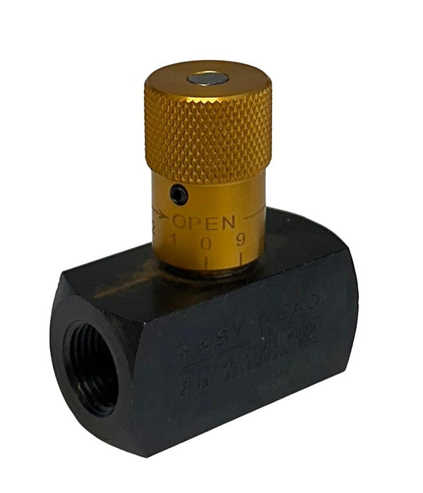 DELTROL 10120-66 / EN25S HYDRAULIC INLINE NEEDLE VALVE W/ KNURL KNOB NSMP