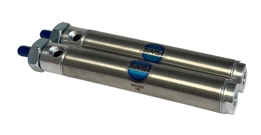 2 BIMBA 063.5-D / 0635D PNEUMATIC CYLINDERS STAINLESS 7/8'' BORE 3-1/2'' S NSMP