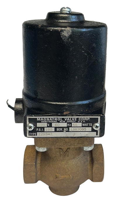 MAGNATROL VALVE CORP 129S43 STEAM SOLENOID VALVE 120V 60Hz 65W 180PSI NSNP