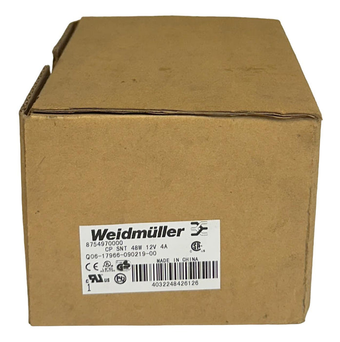 WEIDMULLER 8754970000 / CP SNT 48W 12V 4A connectPower POWER SUPPLY DIN NSMP