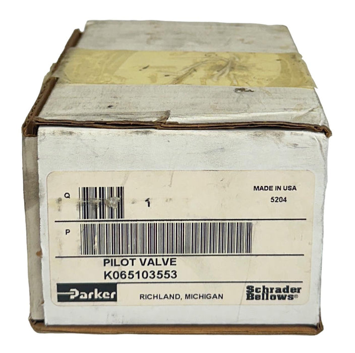 PARKER SCHRADER BELLOWS K065103553 SOLENOID PILOT VALVE 110/120VAC NSMP