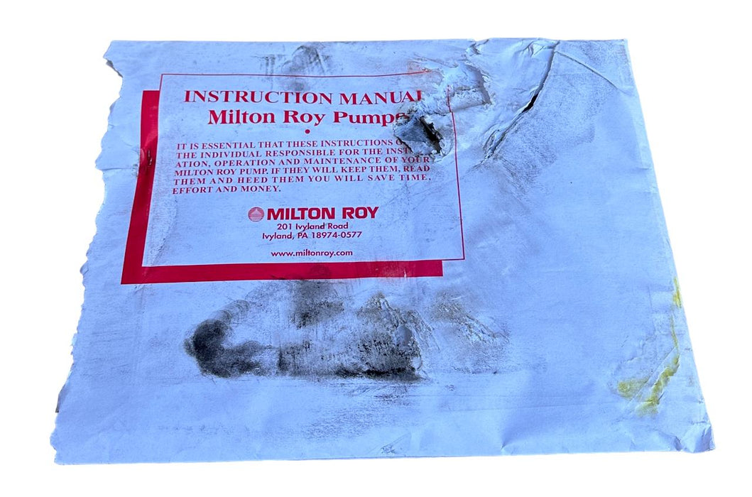 MILTON ROY MRA11D77A2CPPNNNNY mROY MRA SERIES METERING PUMP 0.40/0.57GPH NSNP